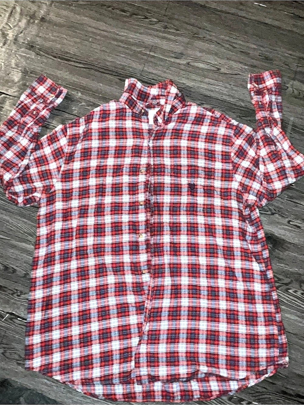 Chaps Plaid Cotton Flannel Shirt Size 2XL